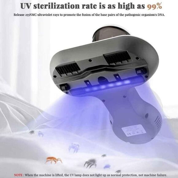 *NEW*Deep Cleaning Bed Matress Vacuum Cleaner w 3 Reusable HEPA Filters - Picture 3 of 6